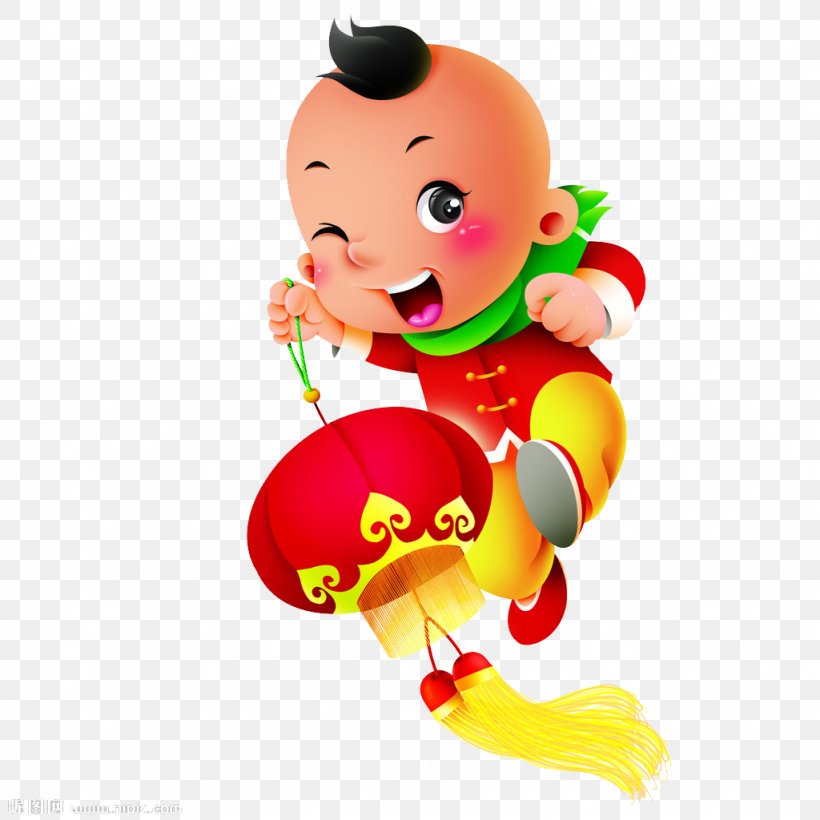 Lantern Cartoon Chinese New Year, PNG, 1024x1024px, Lantern, Animation, Art, Cartoon, Child Download Free