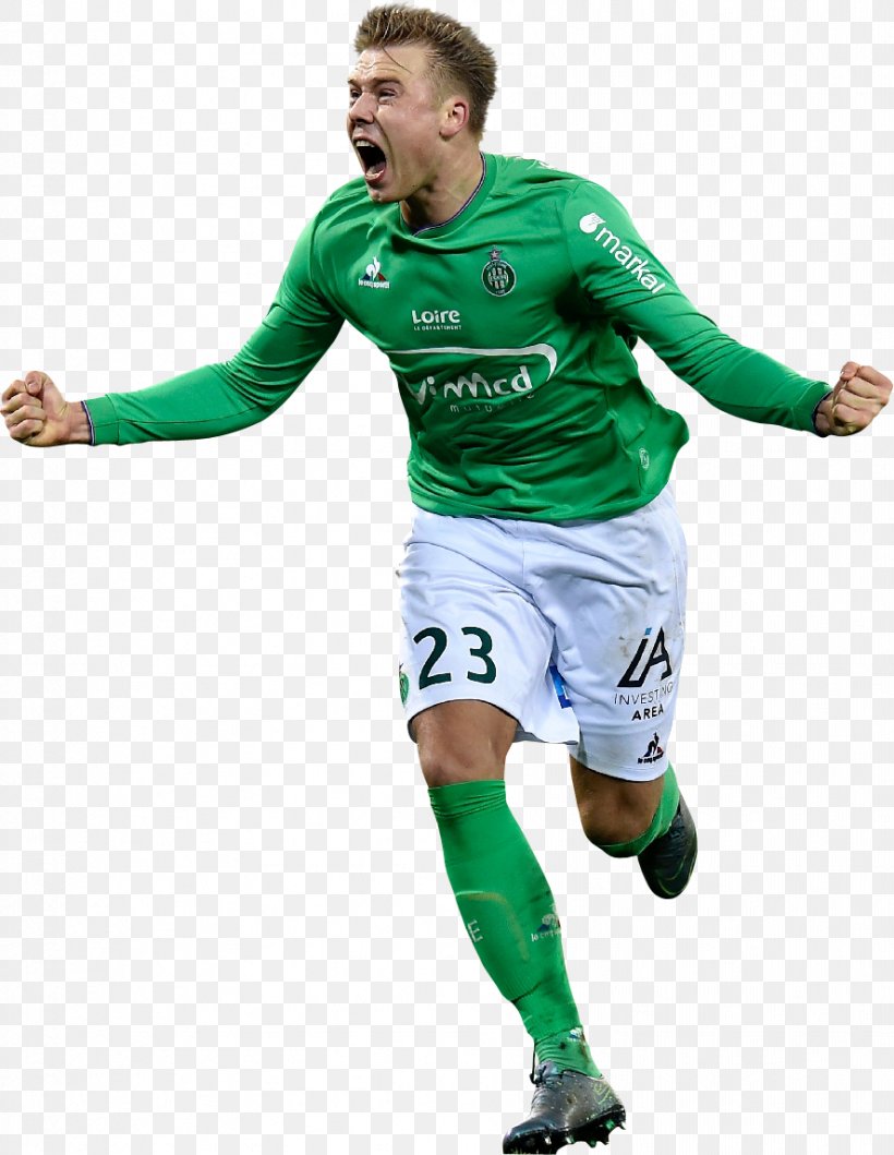 Alexander Søderlund AS Saint-Étienne Soccer Player Jersey Team Sport, PNG, 887x1146px, Soccer Player, Ball, Clothing, Competition, Football Download Free