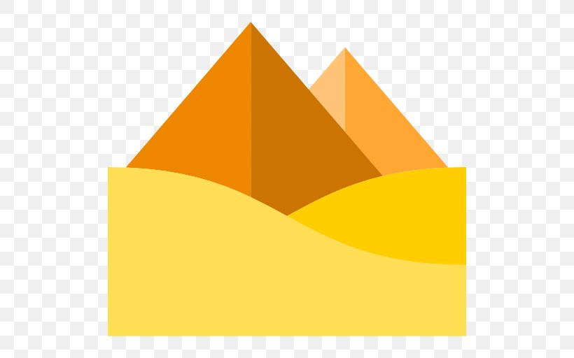 Egyptian Pyramids Ancient Egypt, PNG, 512x512px, Egyptian Pyramids, Ancient Egypt, Logo, Monument, Orange Download Free