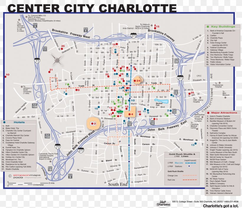 Charlotte Center City Road Map OpenStreetMap World Map, PNG ...