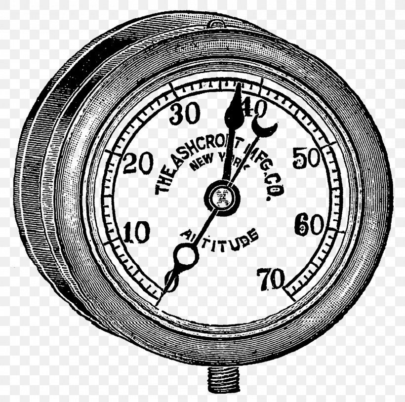 Gauge Drawing Clip Art, PNG, 1600x1590px, Gauge, Altered Book, Art, Black And White, Clock Download Free