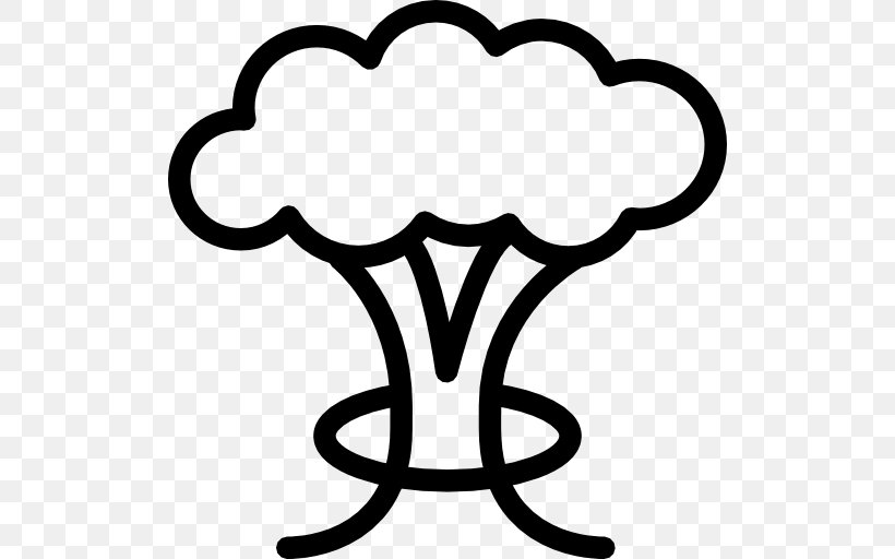 Mushroom Cloud Clip Art, PNG, 512x512px, Mushroom Cloud, Black, Black And White, Cloud, Heart Download Free