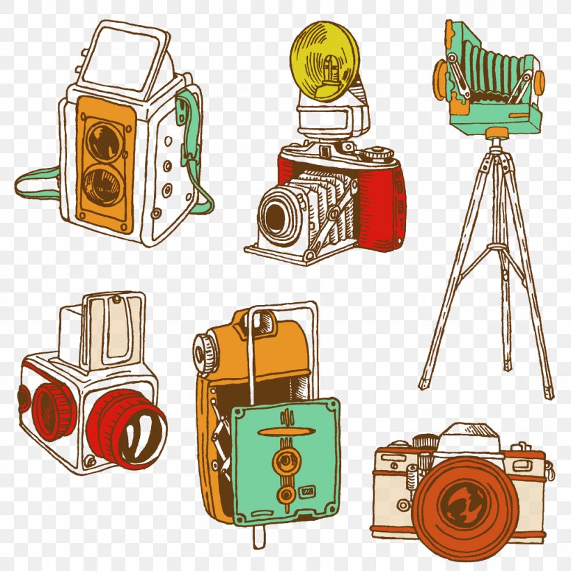 Camera Drawing Illustration, PNG, 1024x1024px, Camera, Art, Doodle, Drawing, Photography Download Free