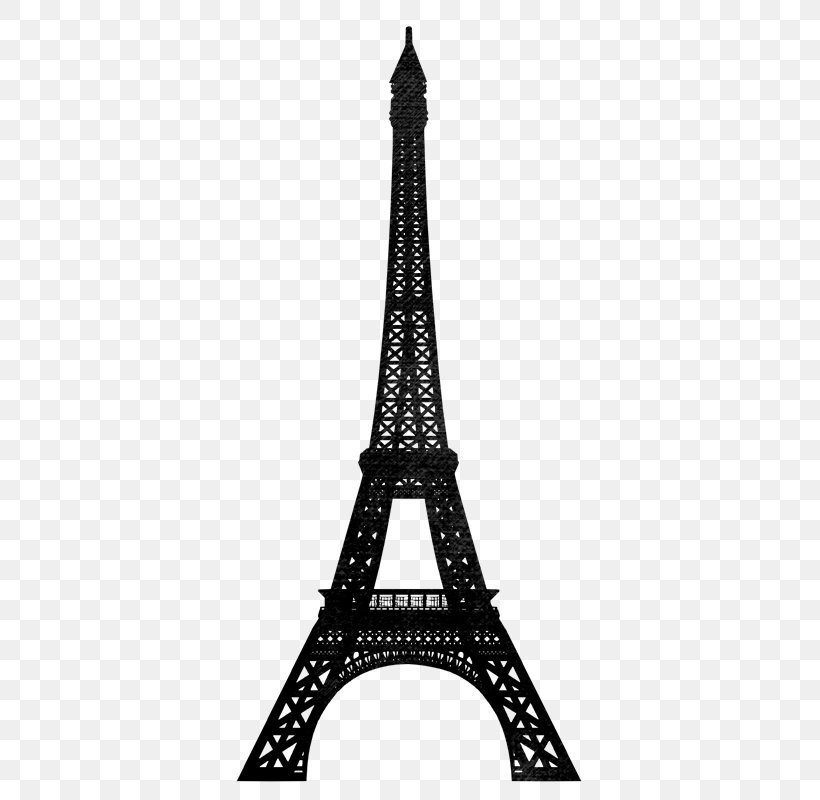 Eiffel Tower Wall Decal Sticker, PNG, 383x800px, Eiffel Tower, Black And White, Building, Decal, Drawing Download Free