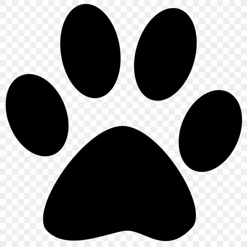 Paw Dog Cougar Clip Art, PNG, 1000x1000px, Paw, Black, Black And White, Cougar, Dog Download Free