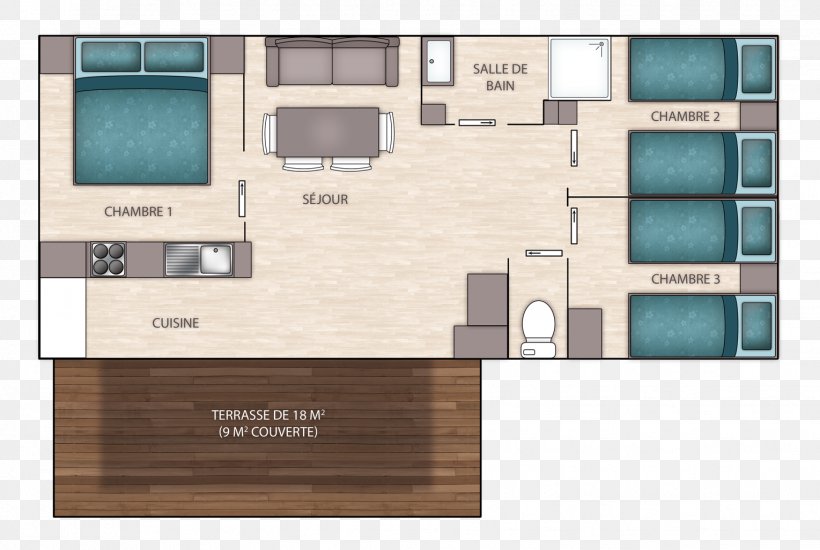 Camping Le Montant Sarlat-la-Canéda Floor Plan Cottage, PNG, 1529x1027px, Floor Plan, Area, Bathroom, Cottage, Elevation Download Free