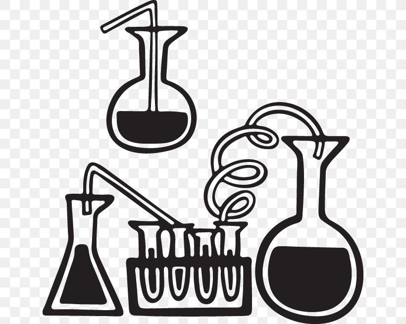 Laboratory Flasks Beaker Test Tubes Science, PNG, 648x654px, Laboratory, Artwork, Beaker, Black And White, Brand Download Free