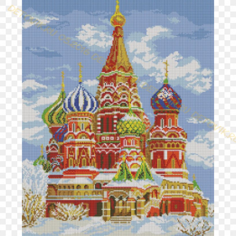 Cross-stitch Embroidery Saint Basil's Cathedral Pattern, PNG, 1280x1280px, Crossstitch, Aida Cloth, Building, Canvas, Cathedral Download Free
