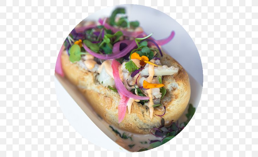 Pan Bagnat Tostada Ceviche Mexican Cuisine Vegetarian Cuisine, PNG, 500x500px, Pan Bagnat, Appetizer, Ceviche, City Tacos, Cuisine Download Free