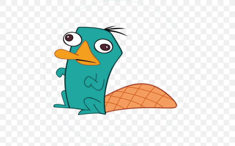 Perry The Platypus Phineas Flynn Ferb Fletcher Clip Art, PNG, 512x512px, Perry The Platypus, Animated Film, Art, Beak, Bird Download Free