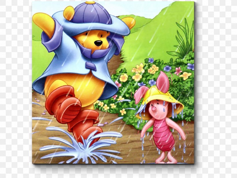 Winnie-the-Pooh Piglet Eeyore Tigger Hundred Acre Wood, PNG, 1400x1050px, Winniethepooh, Christopher Robin, Eeyore, Fictional Character, Flower Download Free