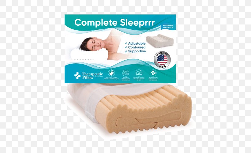 Memory Foam Orthopedic Pillow Complete Sleeprrr Pillow, PNG, 500x500px, Memory Foam, Bed, Chiropractic, Chiropractor, Comfort Download Free