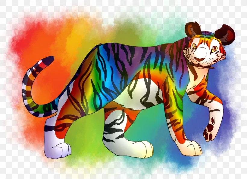 Tiger Cat Cartoon Desktop Wallpaper, PNG, 1100x800px, Tiger, Art, Big Cat, Big Cats, Carnivoran Download Free
