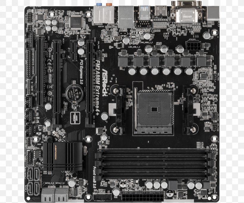 ASROCK FM2A88M EXTREME4 + R2.0 Motherboard Laptop MicroATX, PNG, 1200x1000px, Motherboard, Advanced Micro Devices, Asrock, Atx, Computer Component Download Free