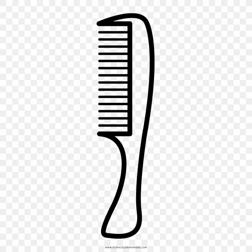 Comb Drawing Coloring Book Brush Hairstyle, PNG, 1000x1000px, Comb, Brush,  Coloring Book, Drawing, Hair Download Free