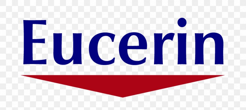 Eucerin Eczema Relief Body Creme Logo Eucerin Q10 Anti-Wrinkle Skin Creme Brand, PNG, 1000x450px, Eucerin, Area, Blue, Brand, Cosmetics Download Free