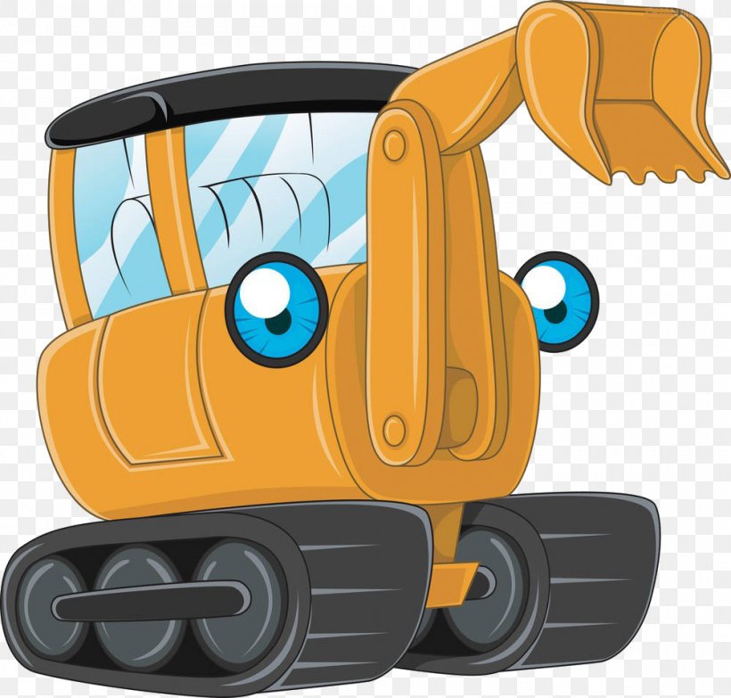 Excavator Cartoon Royalty-free Heavy Equipment, PNG, 1000x955px, Excavator, Architectural Engineering, Automotive Design, Backhoe, Bulldozer Download Free