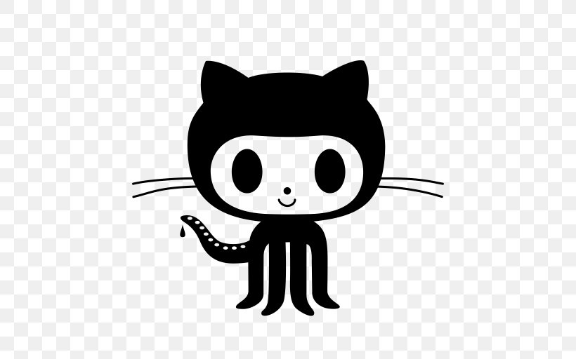 GitHub Webhook Repository, PNG, 512x512px, Github, Black, Black And White, Carnivoran, Cartoon Download Free