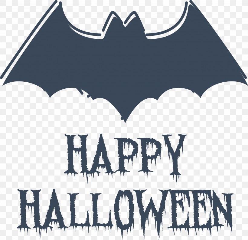 Happy Halloween, PNG, 3000x2903px, Happy Halloween, Batm, Biology, Black, Black And White Download Free