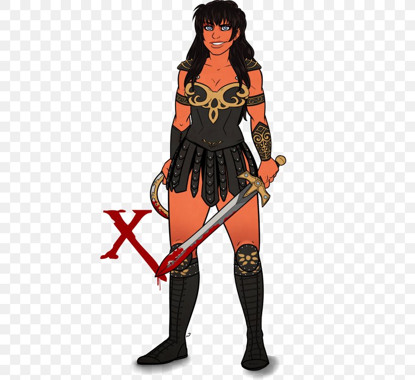 Xena: Warrior Princess Costume Design, PNG, 424x750px, Xena Warrior Princess, Cartoon, Character, Costume, Costume Design Download Free