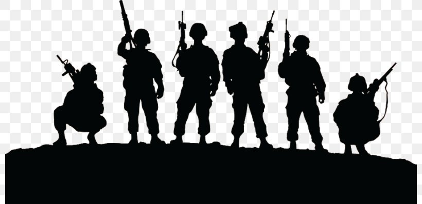 Soldier Silhouette United States Veteran Military, PNG, 800x398px, Soldier, Army, Black, Black And White, Hero Download Free