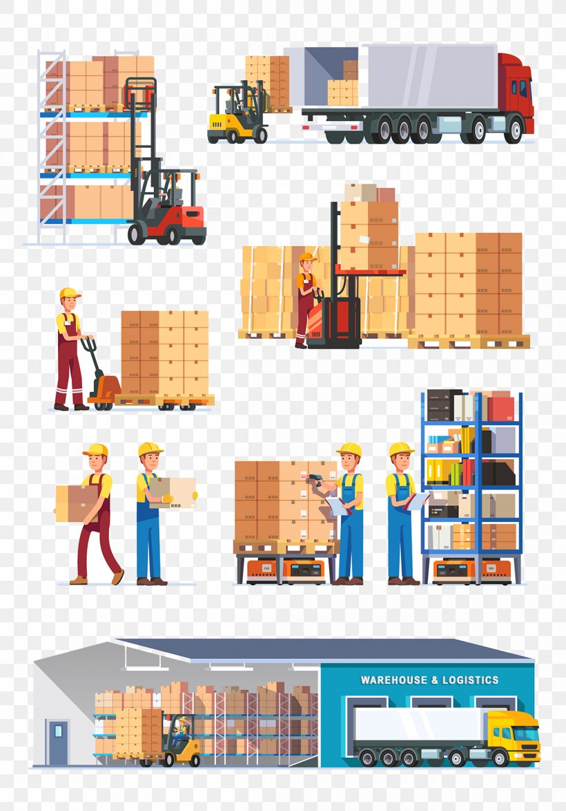 Warehouse Logistics Graphic Design, PNG, 1200x1717px, Warehouse, Cargo, Creative Market, Distribution Center, Elevation Download Free