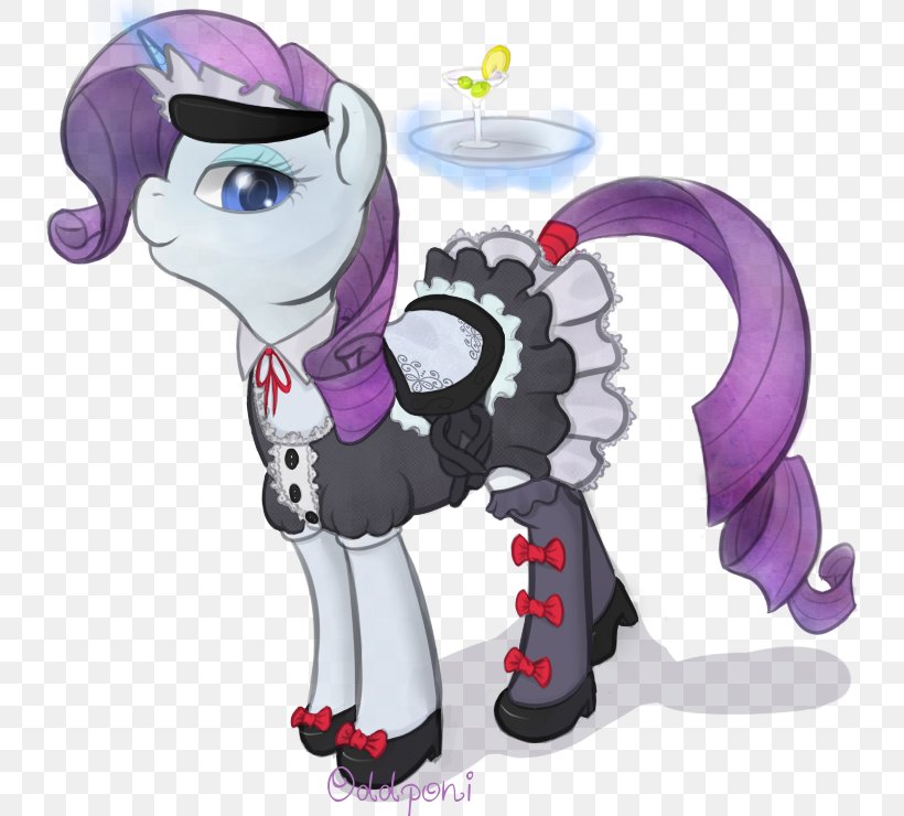 Pony Rarity French Maid Fluttershy, PNG, 736x740px, Watercolor, Cartoon, Flower, Frame, Heart Download Free