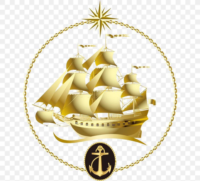 Sailing Ship Sailboat, PNG, 632x743px, Sailing Ship, Badge, Boat, Food, Gold Download Free