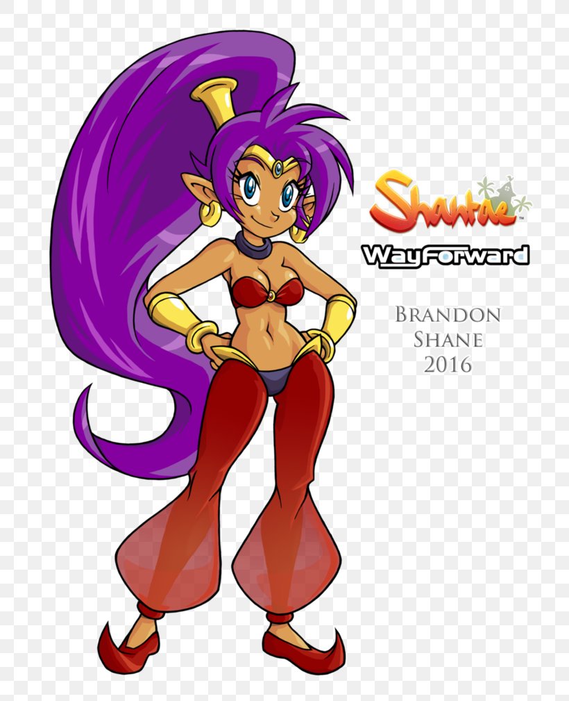 Shantae: Half-Genie Hero Drawing DeviantArt, PNG, 791x1009px, Watercolor, Cartoon, Flower, Frame, Heart Download Free