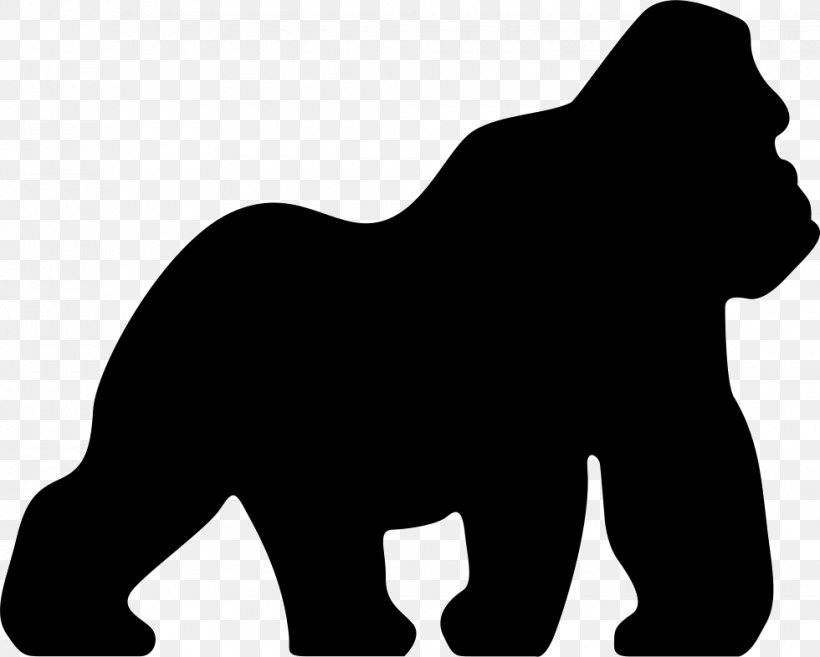 Black Gorilla, PNG, 980x786px, Gorilla, Big Cats, Black, Black And White, Carnivoran Download Free