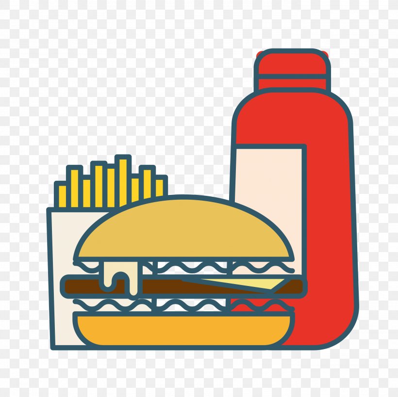 Hamburger French Fries Hot Dog Fast Food Pizza, PNG, 2750x2750px, Hamburger, Area, Brand, Fast Food, Food Download Free