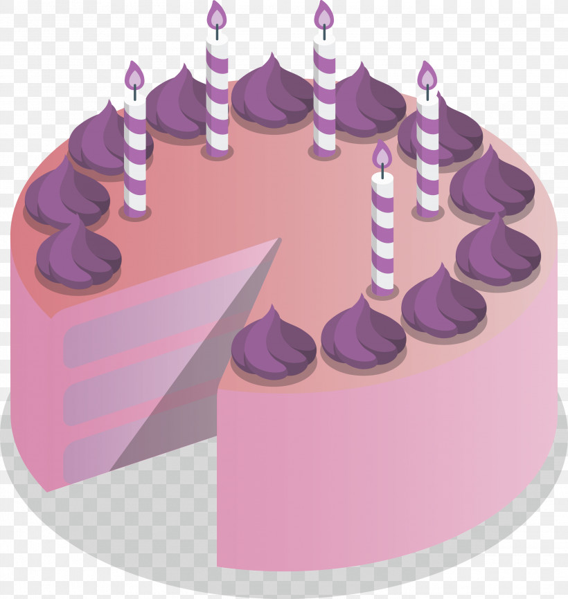 Birthday Cake, PNG, 2839x3000px, Birthday Cake, Birthday, Cake, Cake Decorating, Purple Download Free