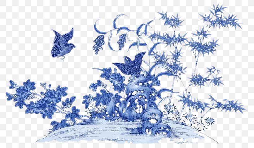 Blue And White Pottery Porcelain Taobao, PNG, 797x477px, Blue And White Pottery, Art, Artwork, Bird, Black And White Download Free