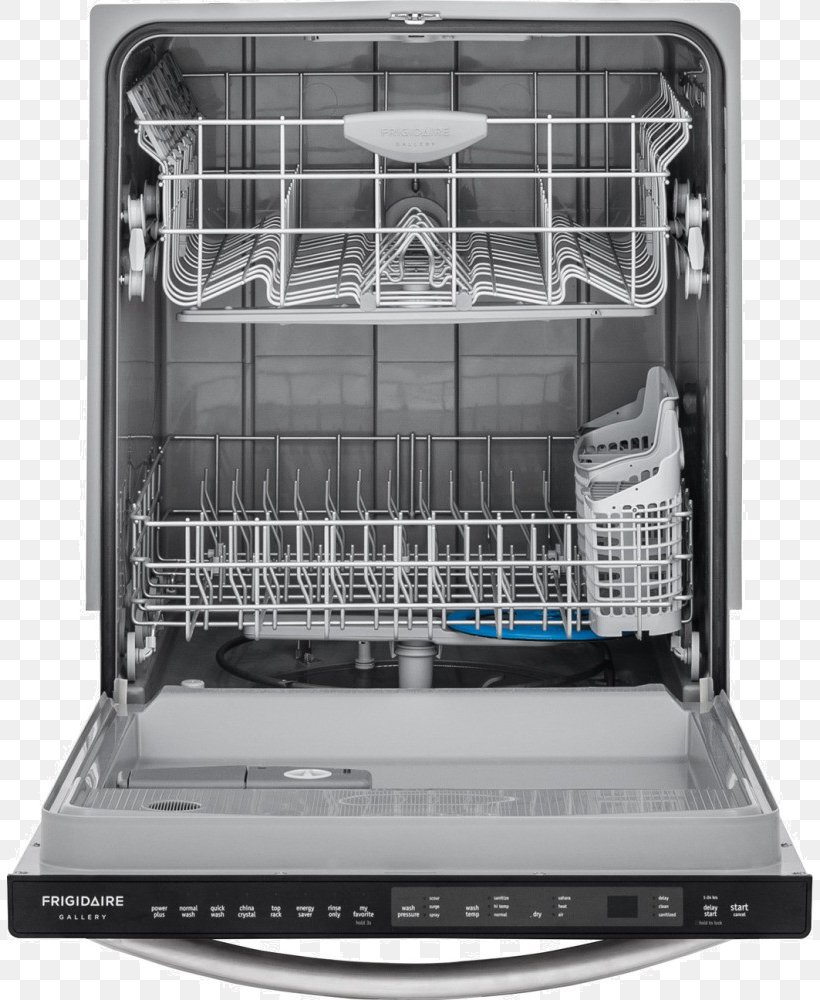 Frigidaire Gallery Series FGID2466QD Dishwasher Refrigerator Stainless Steel, PNG, 806x1000px, Frigidaire, Black And White, Cooking Ranges, Dishwasher, Energy Star Download Free