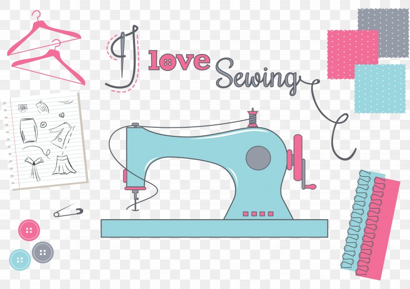 Sewing Machines Textile Woven Fabric Apron, PNG, 3508x2480px, Watercolor, Cartoon, Flower, Frame, Heart Download Free