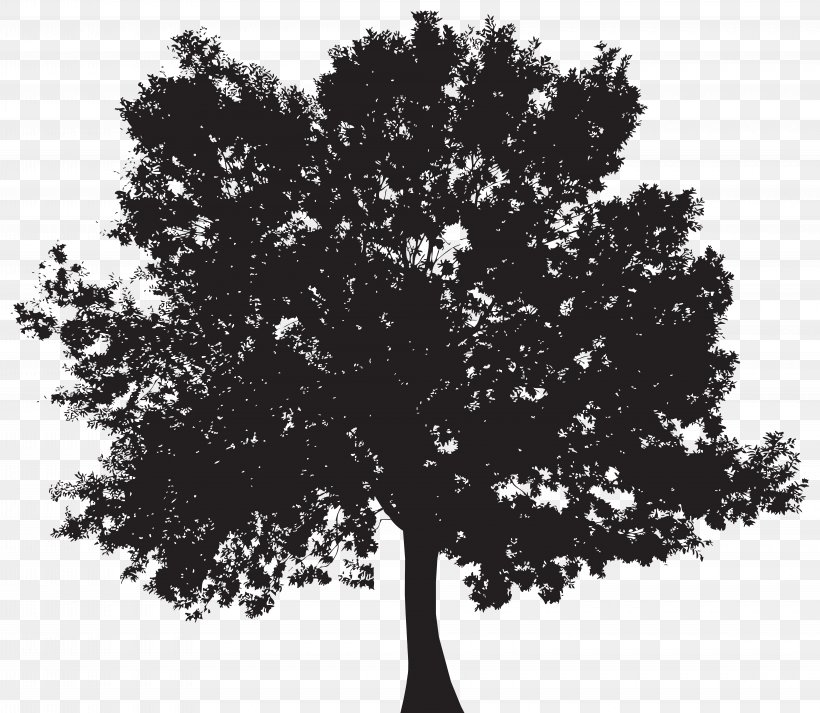 Tree Clip Art, PNG, 8000x6965px, Tree, Black And White, Branch, Leaf, Monochrome Photography Download Free