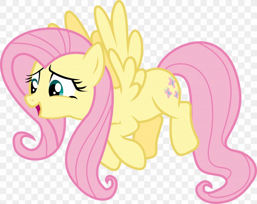 Fluttershy Pony Image Vector Graphics Derpy Hooves, PNG, 6000x4775px, Watercolor, Cartoon, Flower, Frame, Heart Download Free