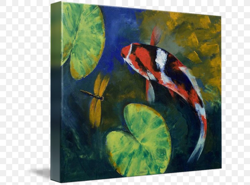 Painting Art Koi Canvas Print, PNG, 650x609px, Painting, Acrylic Paint, Art, Art Museum, Artwork Download Free
