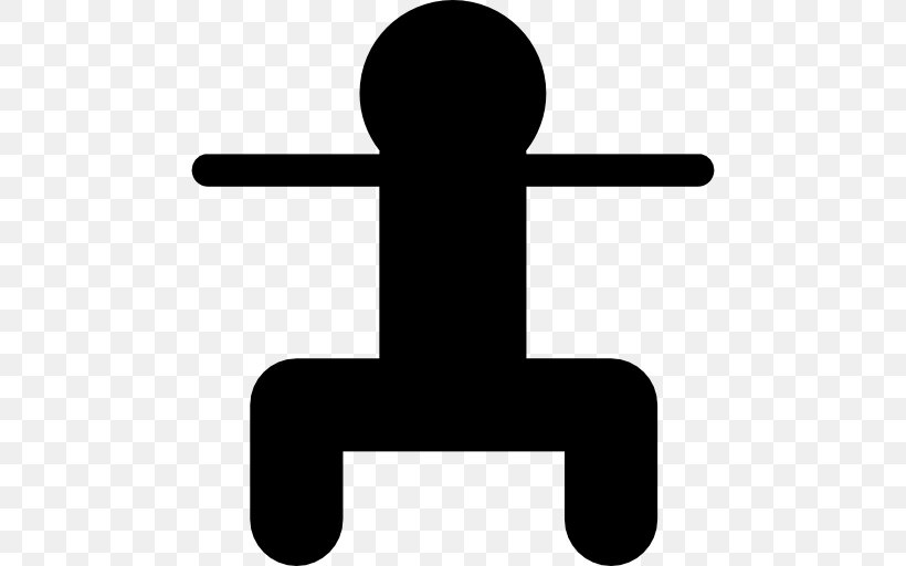 Black And White Symbol Human Figure, PNG, 512x512px, Squat, Black And White, Exercise, Fitness Centre, Human Figure Download Free