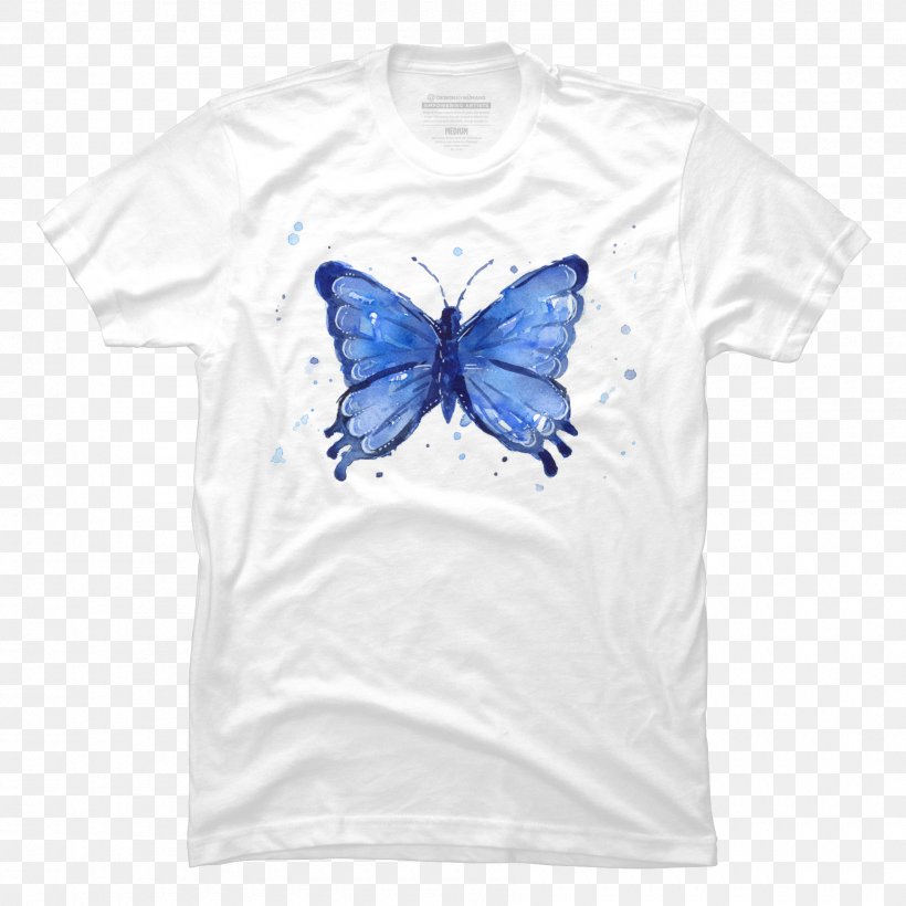 Butterfly Watercolor Painting Wall Decal Art Printmaking, PNG, 1800x1800px, Butterfly, Abstract Art, Active Shirt, Art, Artist Download Free