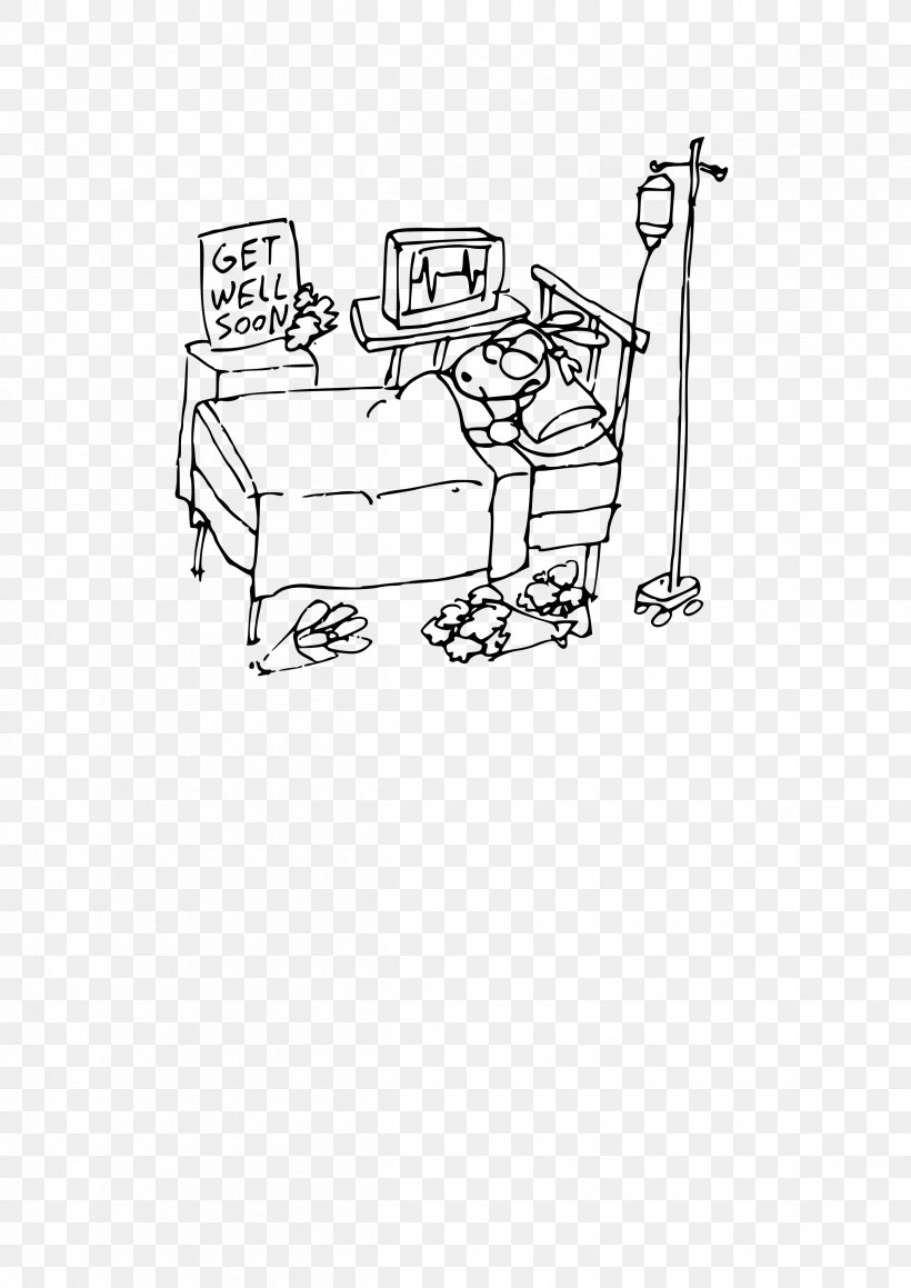 Patient Cartoon, PNG, 2400x3394px, Coma, Auto Part, Drawing, Furniture, Health Care Download Free