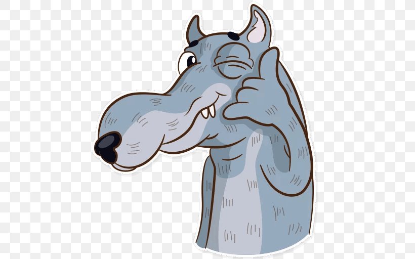 Sticker Telegram Dog Horse Canidae, PNG, 512x512px, Sticker, Canidae, Dog, Dog Like Mammal, Emoji Download Free
