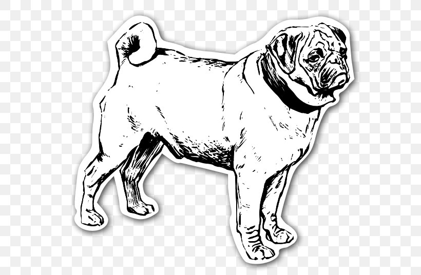 Puggle Puppy Coloring Book Pet, PNG, 600x536px, Pug, Artwork, Black And White, Carnivoran, Cat Download Free