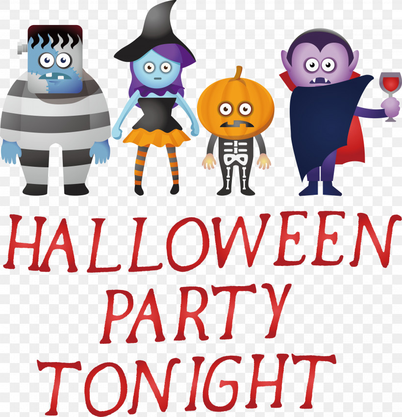 Halloween Halloween Party Tonight, PNG, 2892x3000px, Halloween, Behavior, Cartoon, Geometry, Happiness Download Free