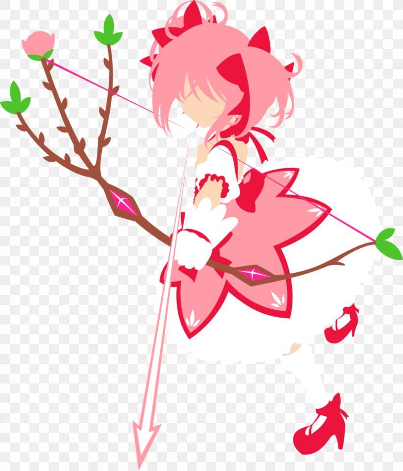 Madoka Kaname Floral Design Graphic Design Minimalism, PNG, 827x967px, Watercolor, Cartoon, Flower, Frame, Heart Download Free