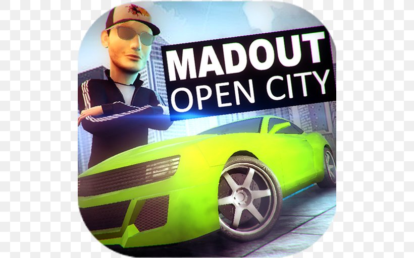 MadOut Open City Game B Android Free Racing Games, PNG, 512x512px, Android, Automotive Design, Automotive Exterior, Automotive Wheel System, Brand Download Free
