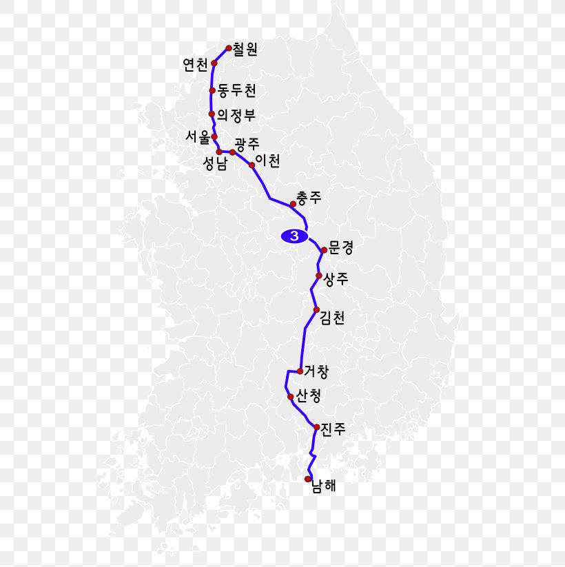 National Route 3 National Highways Of South Korea Chosan County Cheorwon County Namhae County, PNG, 580x823px, National Highways Of South Korea, Area, Chinese Wikipedia, Diagram, Encyclopedia Download Free