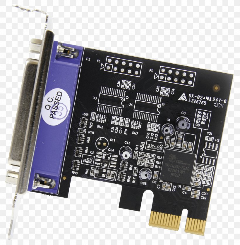 PCI Express Parallel Port IEEE 1284 Conventional PCI Expansion Card, PNG, 1688x1728px, Pci Express, Adapter, Computer Component, Computer Hardware, Computer Port Download Free