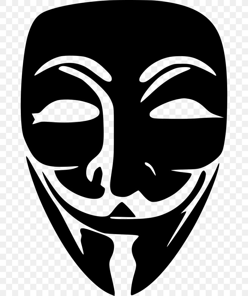 Guy Fawkes Mask Anonymous, PNG, 684x980px, Guy Fawkes Mask, Anonymous, Black And White, Decal, Face Download Free
