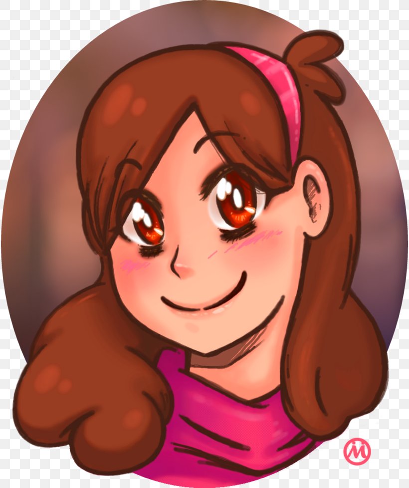 Mabel Pines DeviantArt Fan Art Ear, PNG, 816x978px, Watercolor, Cartoon, Flower, Frame, Heart Download Free